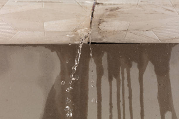 Professional Commercial Water Damage Restoration technician working in Russia, OH